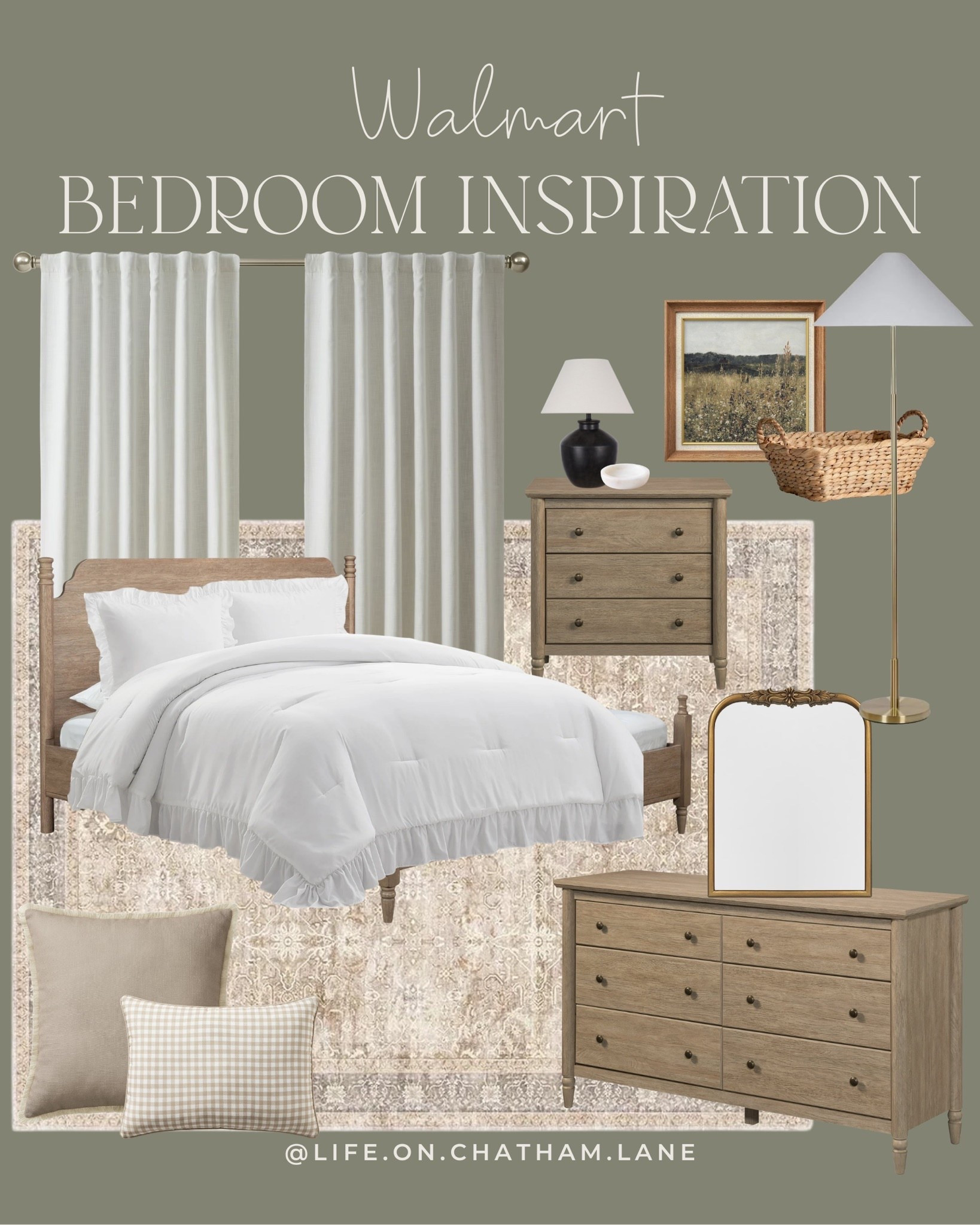 Walmart bedroom inspiration 😍 This pretty curated bedroom features all affordable finds from Walmart! 🤎🙌🏻

#LTKHome