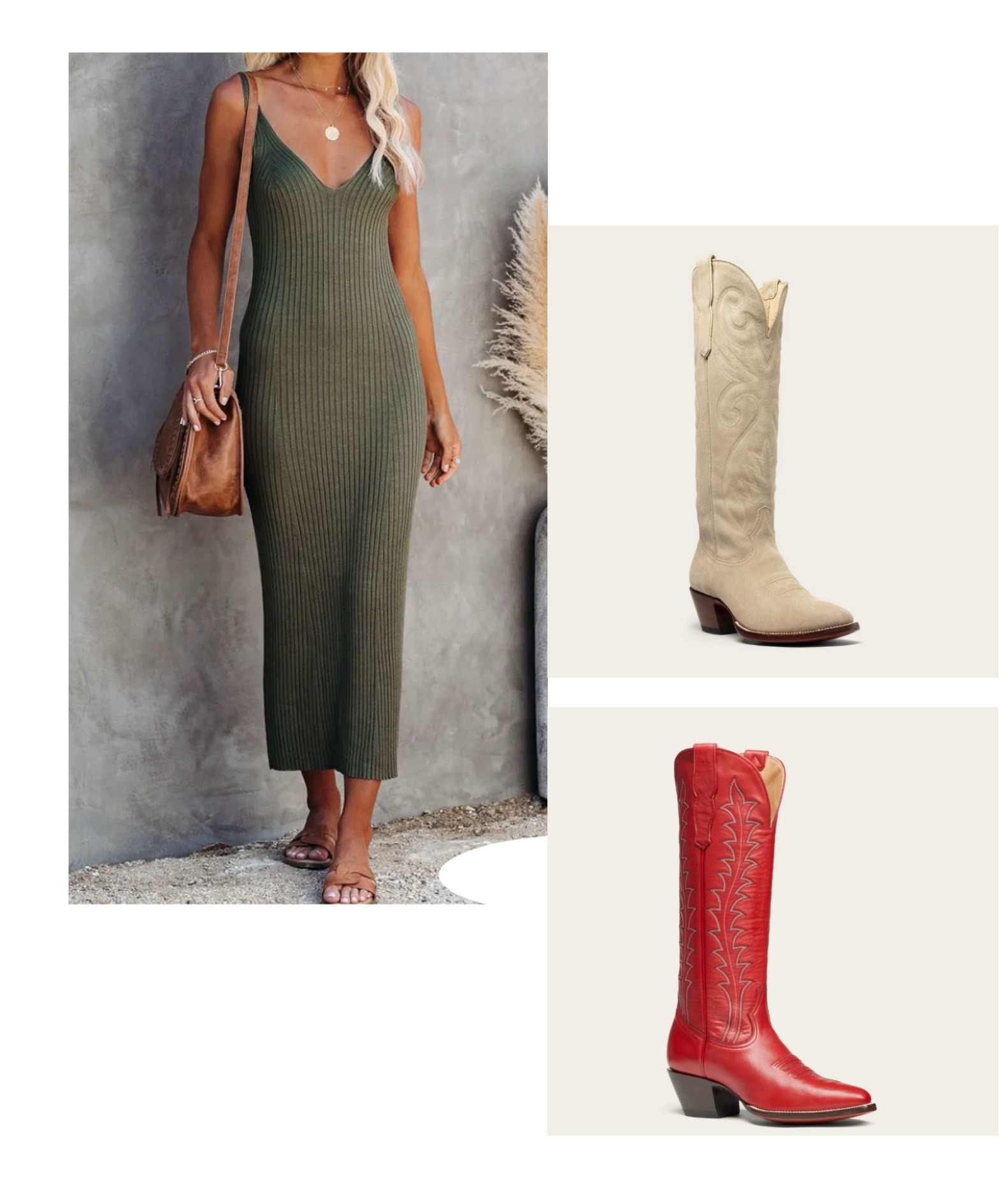 Olive + Red 
Always a twist of western 

#LTKshoecrush #LTKFestival #LTKstyletip