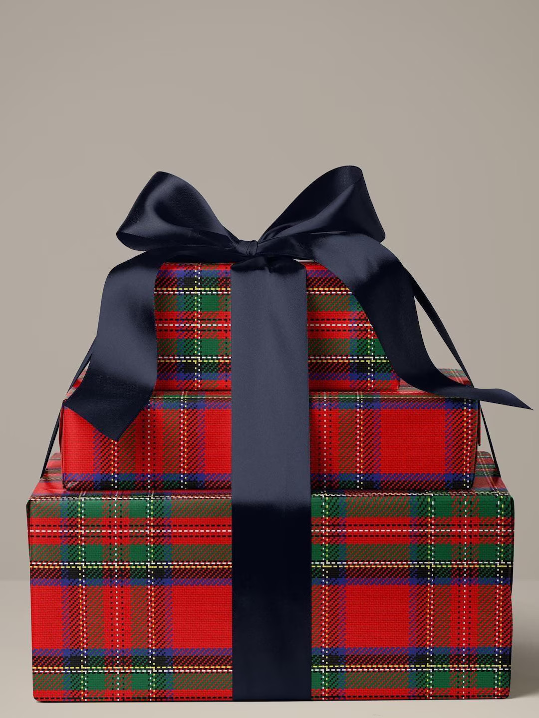 Royal Steward Plaid Wrapping Paper Christmas Tartan Gift Wrapping Paper Roll Tartan PLaid Christm... | Etsy (US)