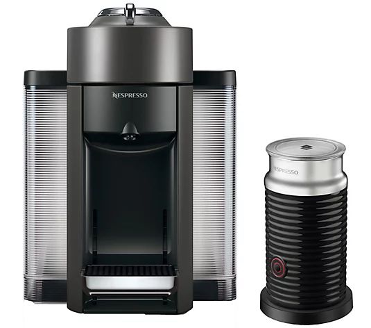 Nespresso Evoluo Coffee Machine w/ Milk Frother by DeLonghi - QVC.com | QVC
