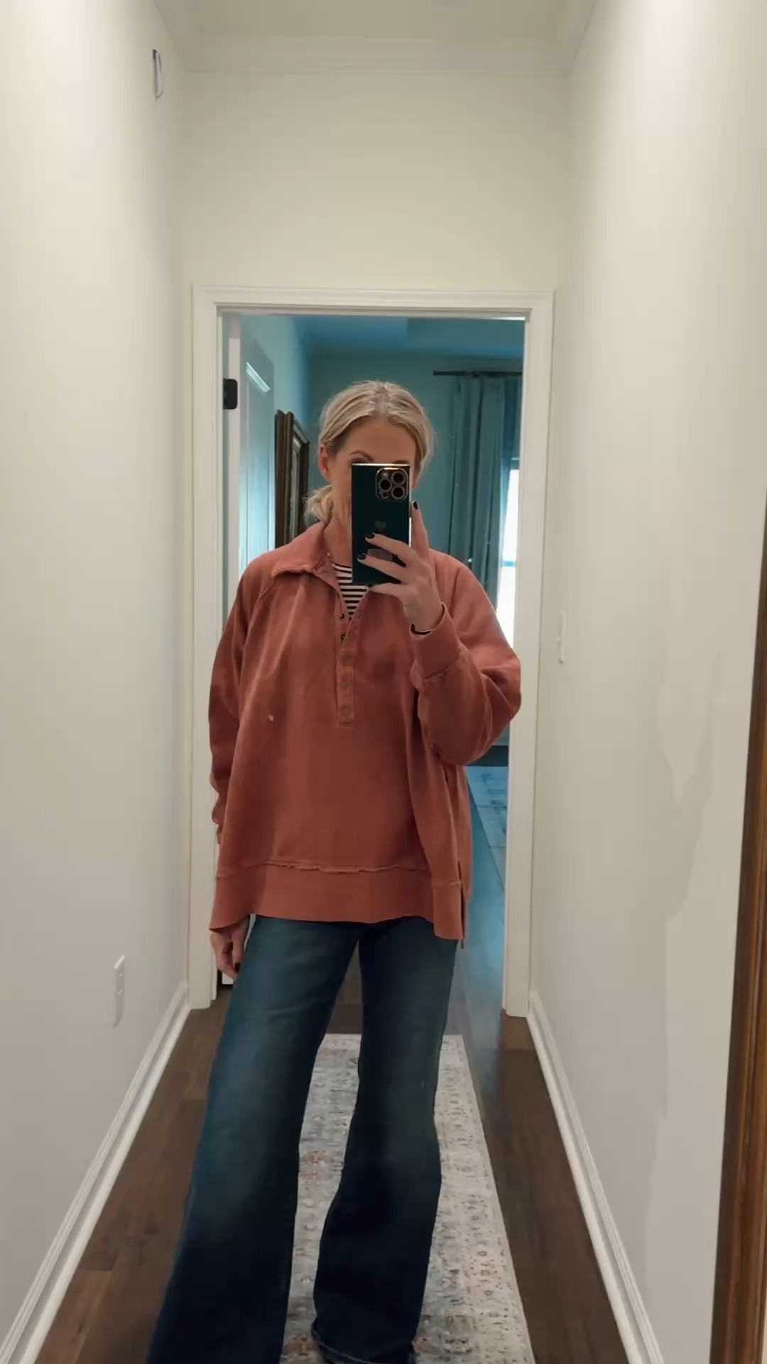 This big hug Henley sweatshirt is truly one of my very favorites!! you will reach for this one again and again it will be your oversized sweatshirt go to this fall. It comes in so many colors and is the perfect piece to add for fall. Size small  

#LTKHalloween #LTKSeasonal #LTKFallSale