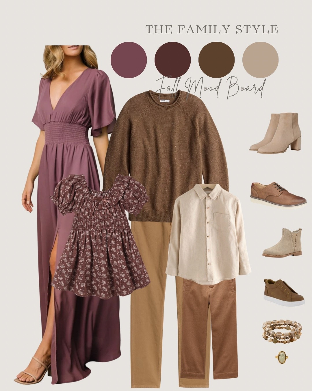 Loving this look for fall and moms dress is on sale too!