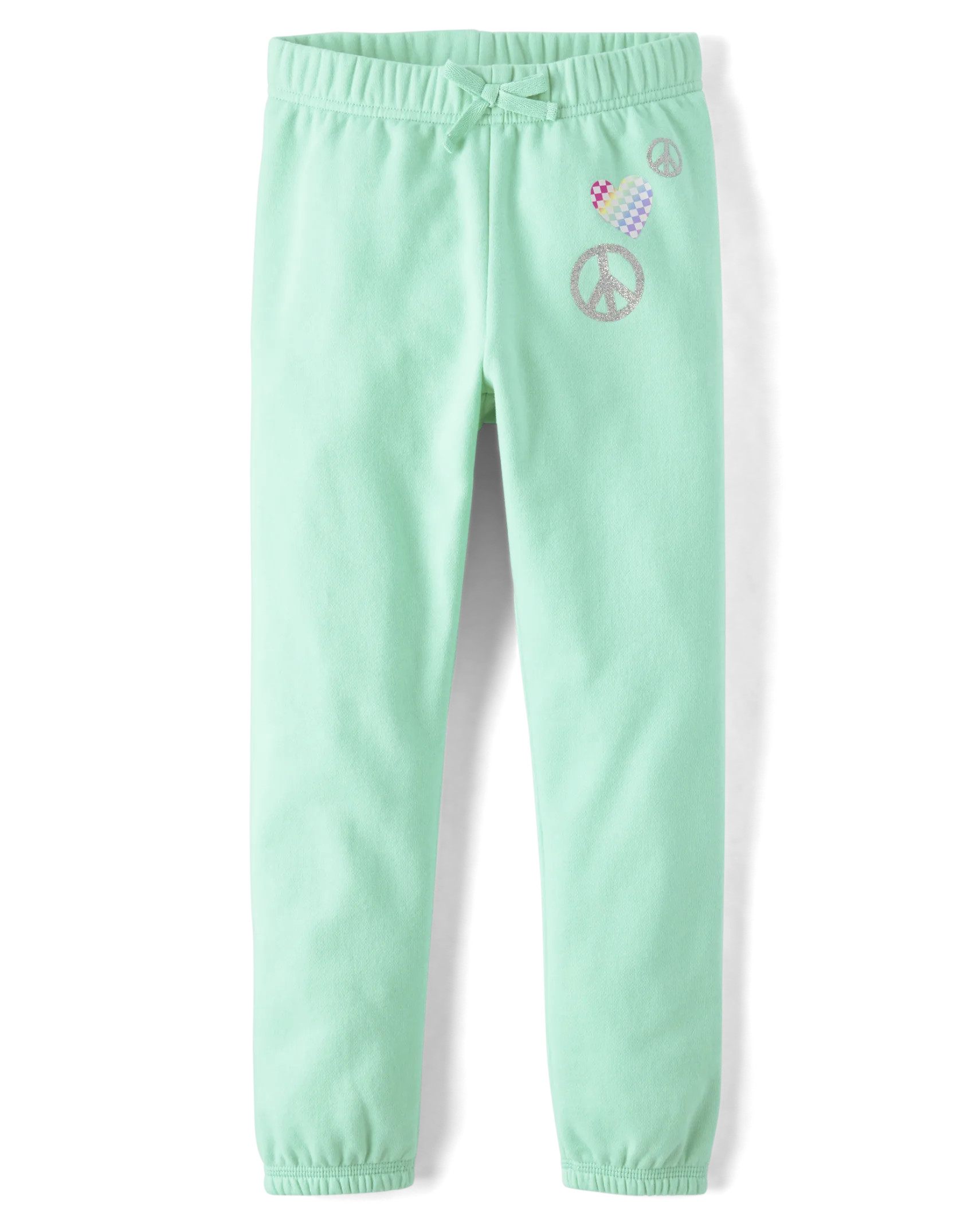 Girls Graphic Fleece Jogger Pants - celtic sea | The Children's Place