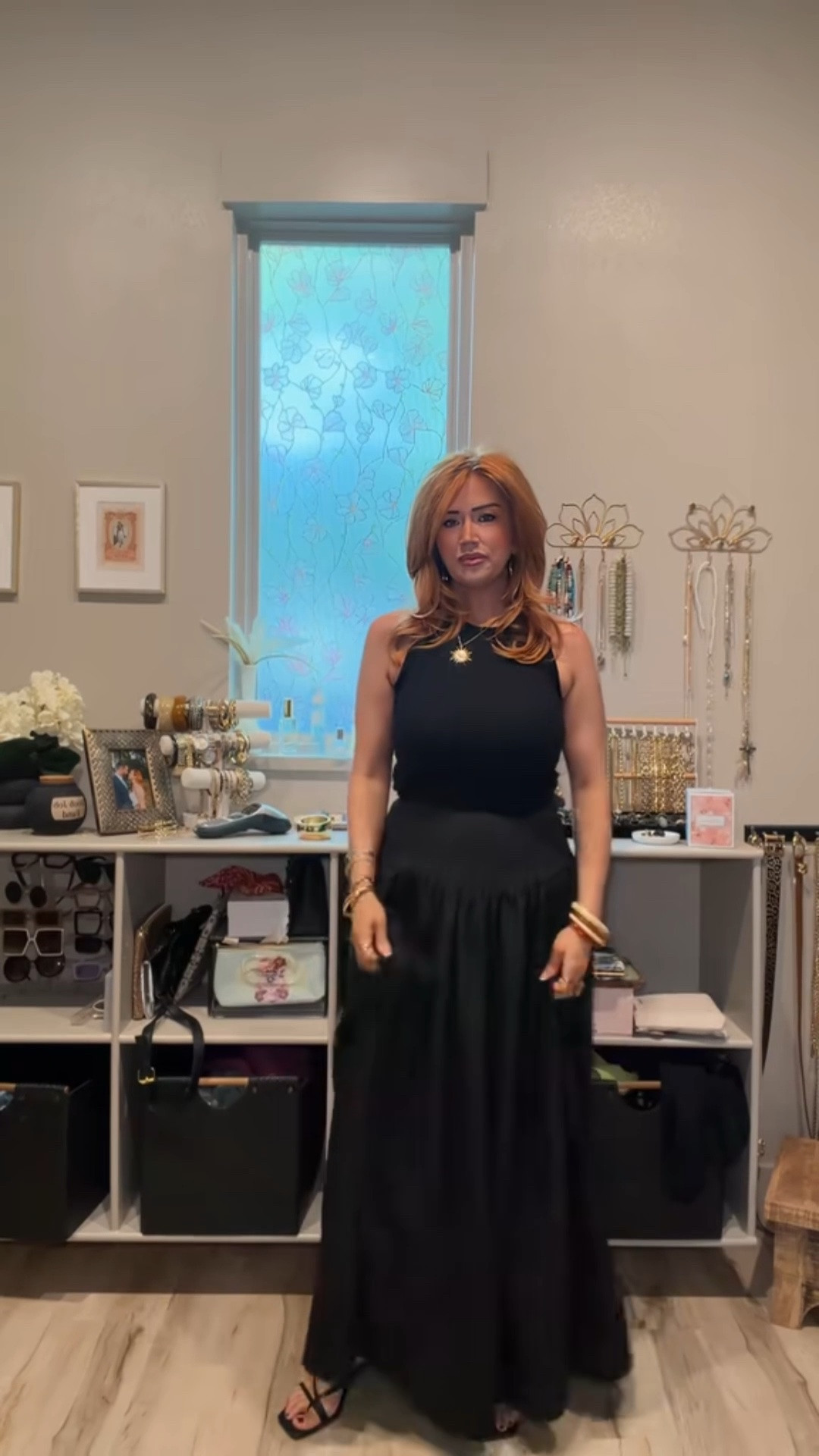 Black maxi skirt outfit 
#churchoutfit

#LTKMidsize