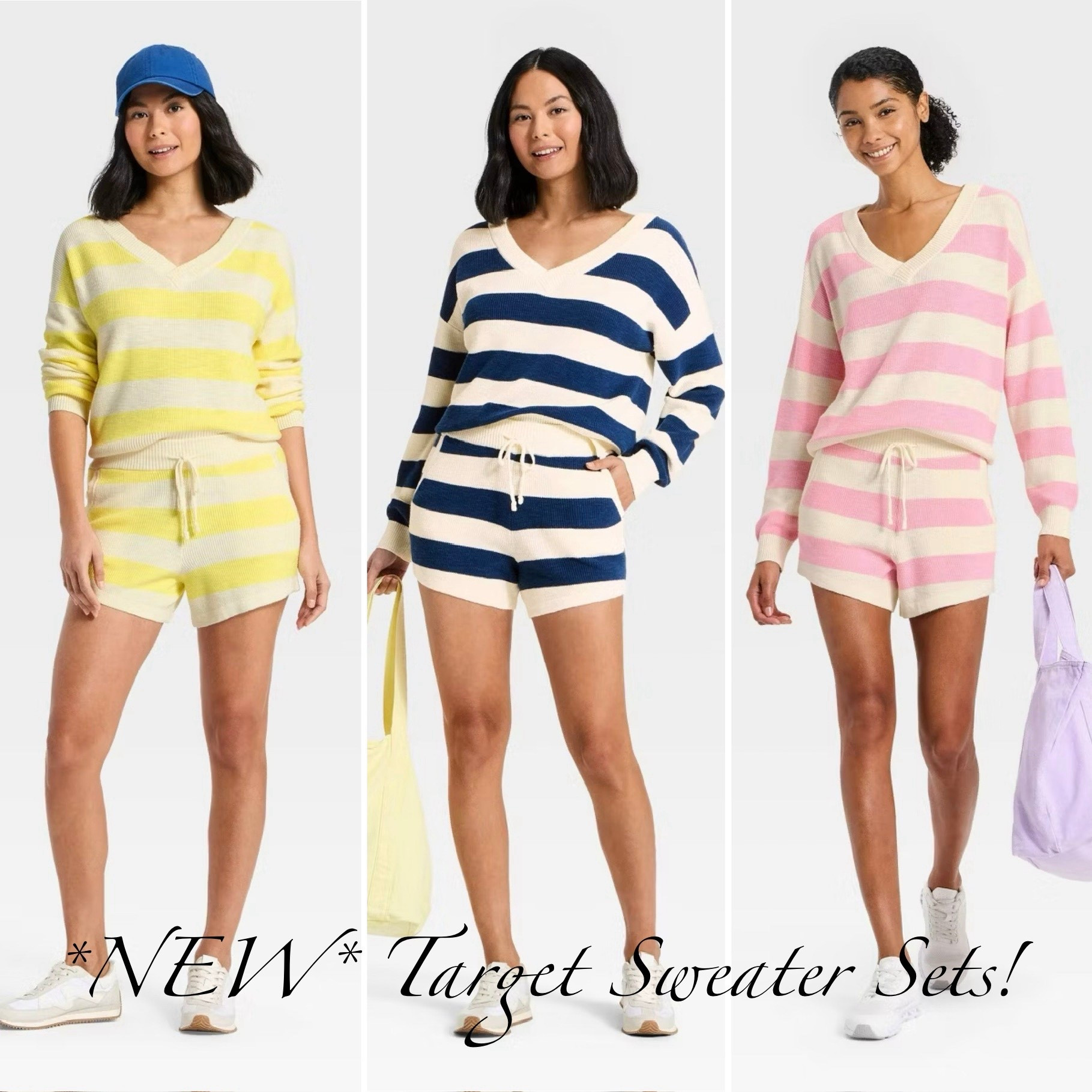 New target arrivals! Women’s lounge sweater sets, perfect for a winter vacay to somewhere warm! Striped matching activewear set in 3 color ways.


#LTKActive #LTKFindsUnder50 #LTKTravel