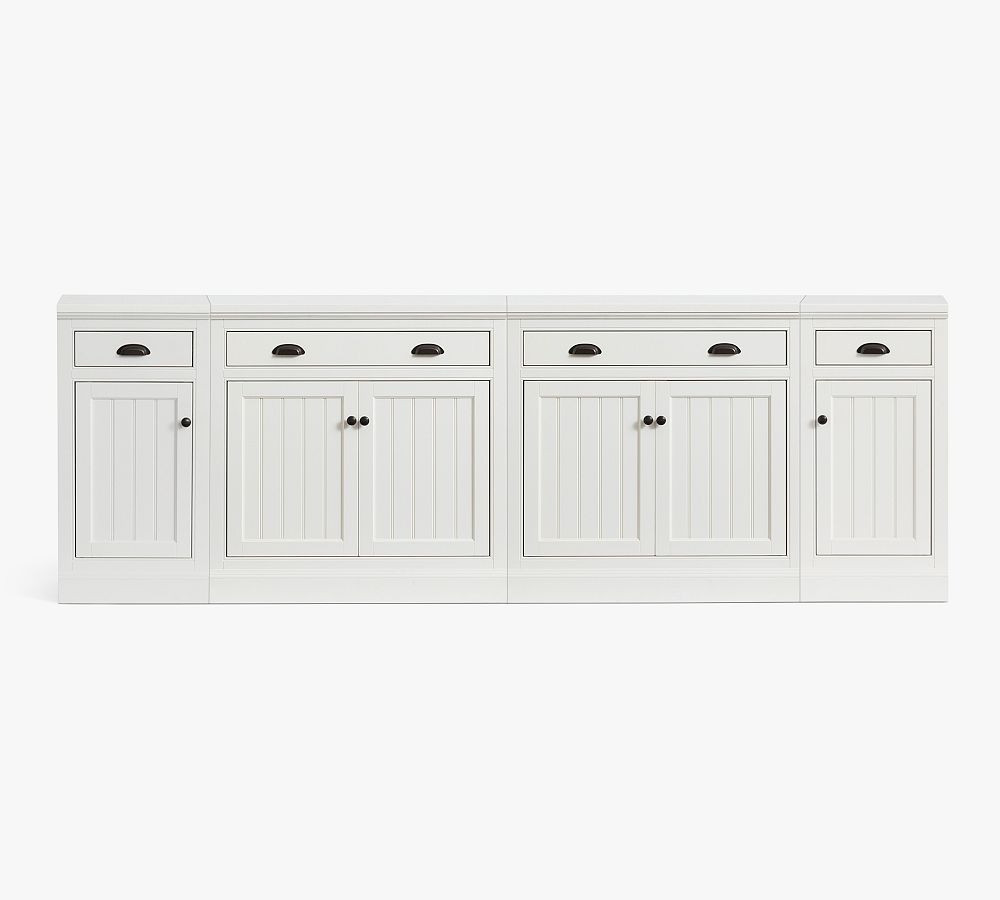 Aubrey Media Console with Closed Cabinets | Pottery Barn (US)