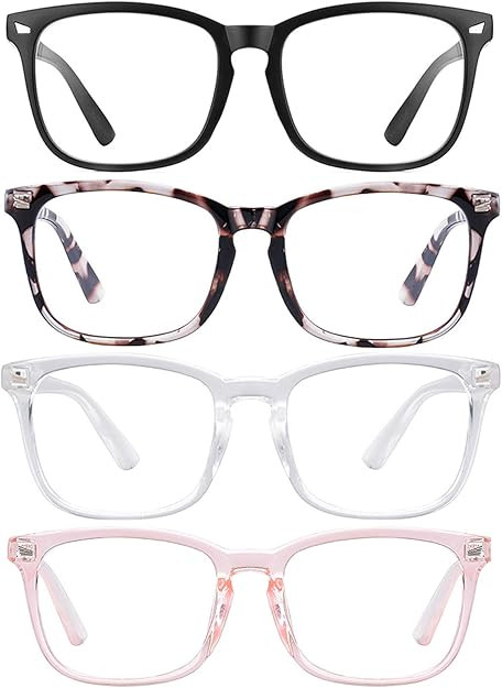 Blue Light Blocking Glasses Square Nerd Eyeglasses Frame Anti Blue Ray Computer Glasses Non Presc... | Amazon (US)