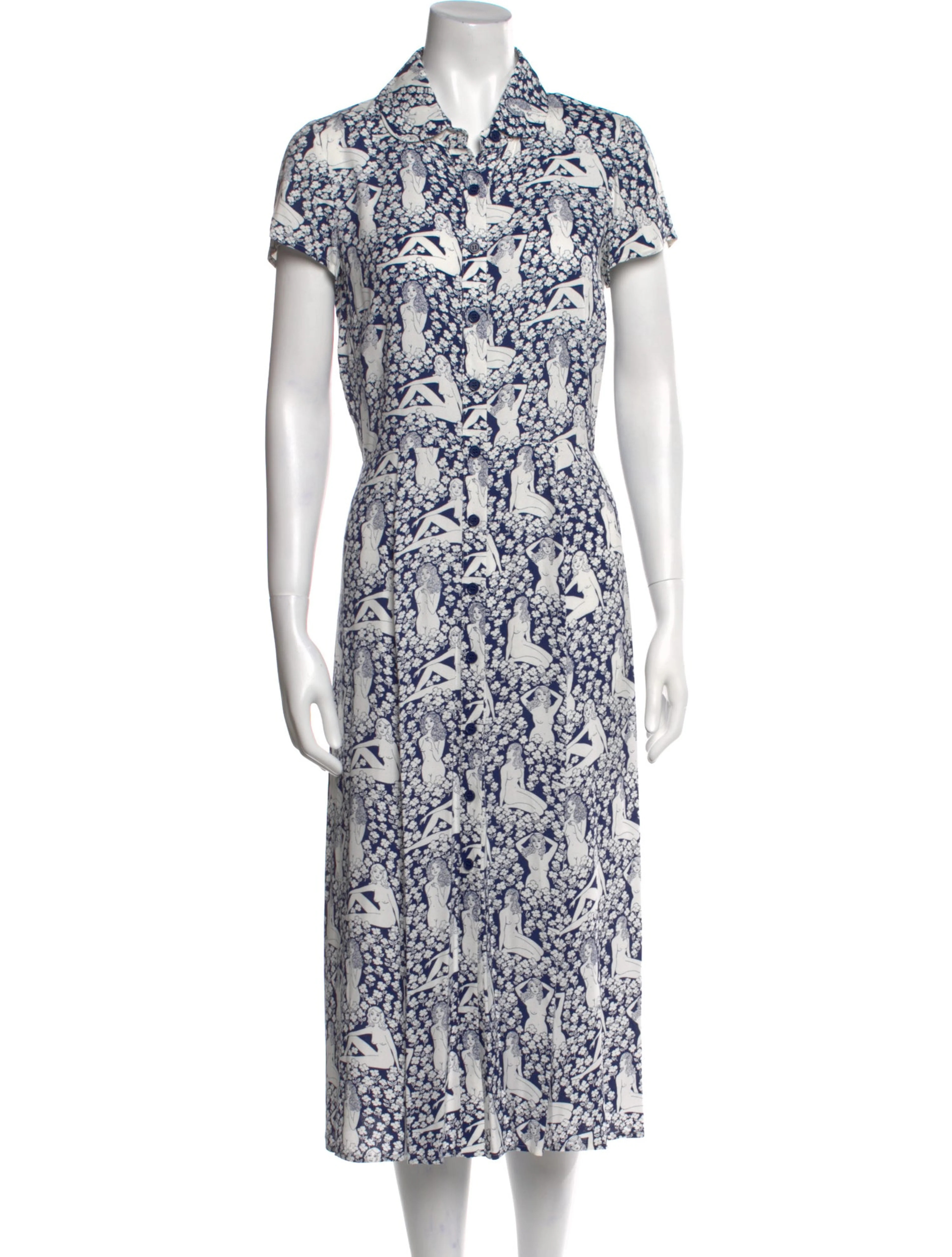 Printed Midi Length Dress | The RealReal