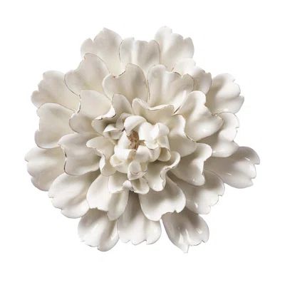 Ceramic Flowers Wall Décor Bungalow Rose Size: 2.5" H x 6" W x 6" D | Wayfair North America