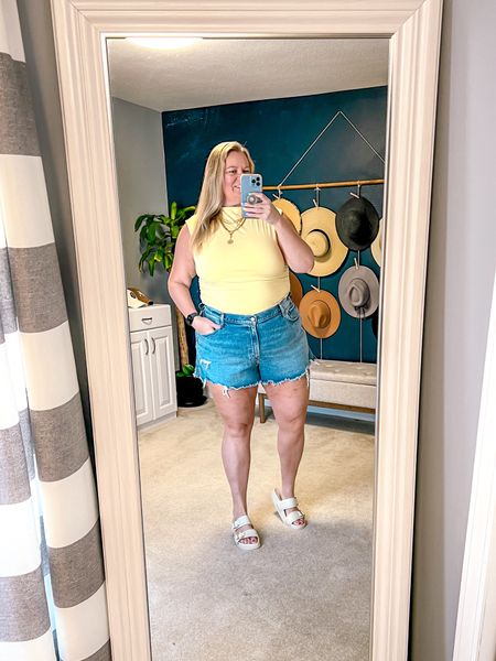 Is that summer calling??? 

I’m definitely answering! I love a good Jean shorts and tank top summer outfit and even better when our spring weather is warm enough! These jeans shorts are the perfect 4” inseam. Not too short and not too long showing off the legs. Now to work on my tan! 

Size 18
Size 20
Plus size shorts outfit 
Plus size outfit 
Jean shorts
Curvy fit 
Curvy shorts
Plus size Jean shorts
Summer outfit 
Vacation outfit
resort wear 


#LTKSeasonal #LTKover40 #LTKplussize