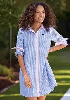 Crown & Ivy™ Sewing Down South x Crown & Ivy™ Murray Long Sleeve Shirtdress | Belk