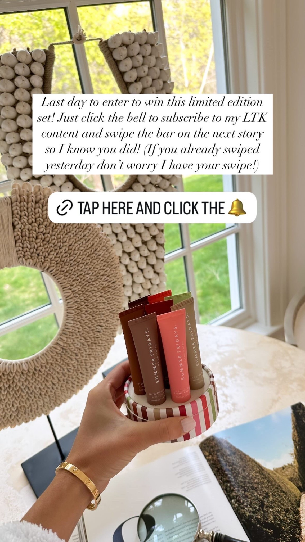 Click the bell in the upper right corner to subscribe! Summer Fridays giveaway, lip butter balms, beauty, makeup. 

#LTKSeasonal #LTKBeauty #LTKFindsUnder100