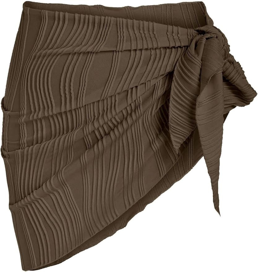 ZAFUL Women's Sarong Coverups Beach Wrap Sheer Bikini Wraps Chiffon Cover Ups for Swimwear | Amazon (US)