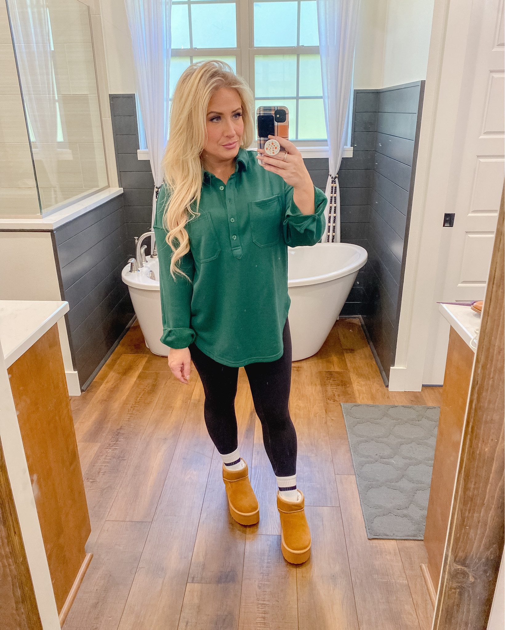 The perfect fall top and Ugg dupes! 

#LTKOver40 #LTKPetite #LTKShoeCrush