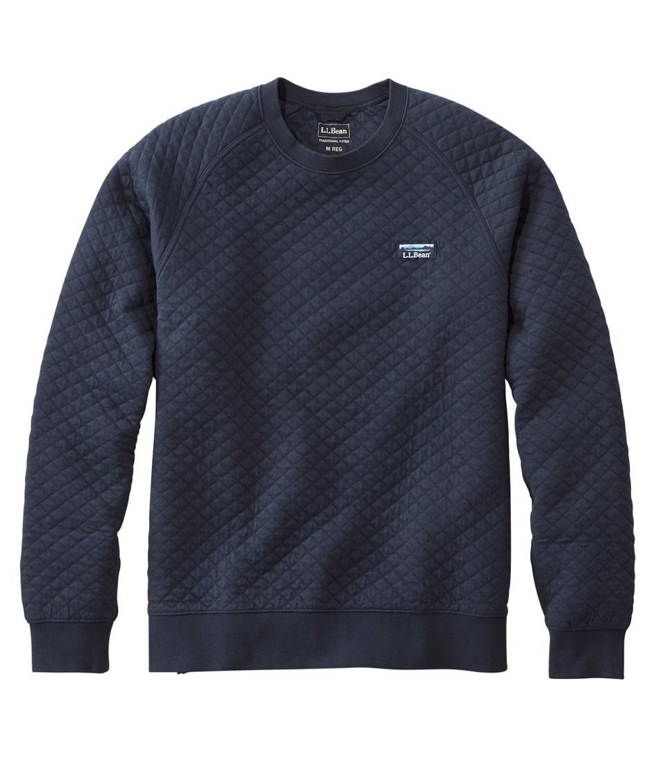 Men's Quilted Sweatshirt, Crewneck | L.L. Bean