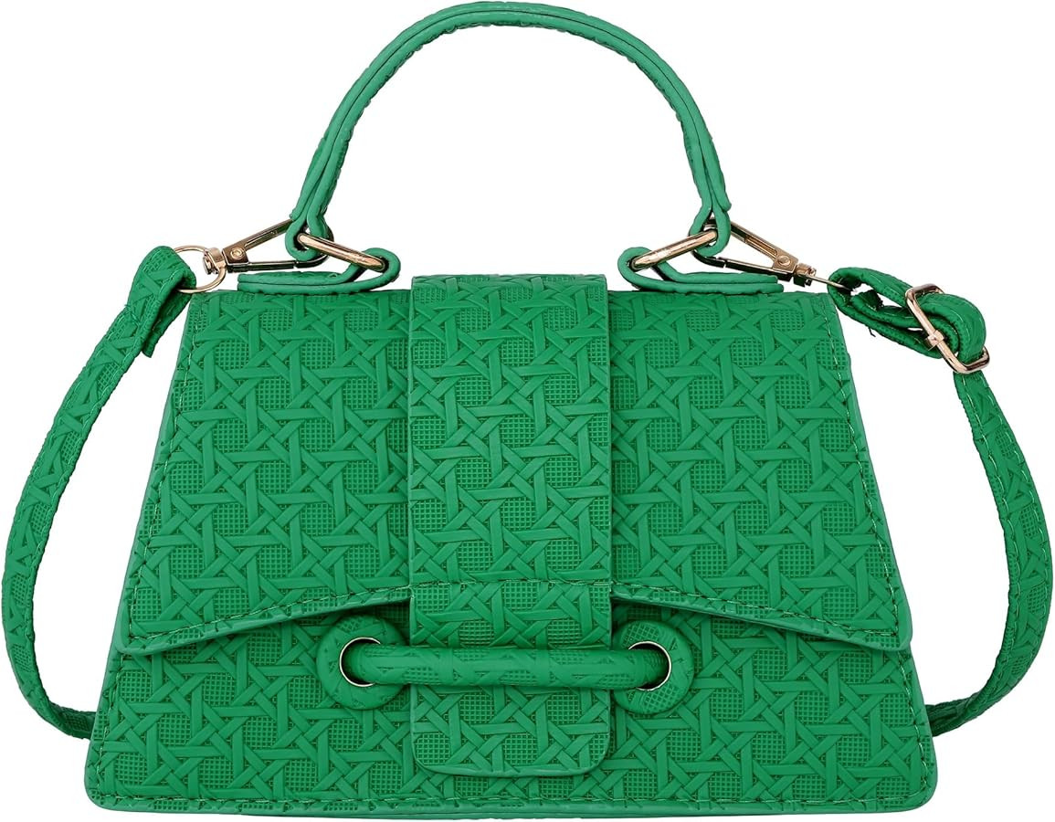 Ayliss Micro Mini Crossbody Handbag Women's Purse Clutch Cute Mini Trendy Bag Top Handle PU Leath... | Amazon (US)