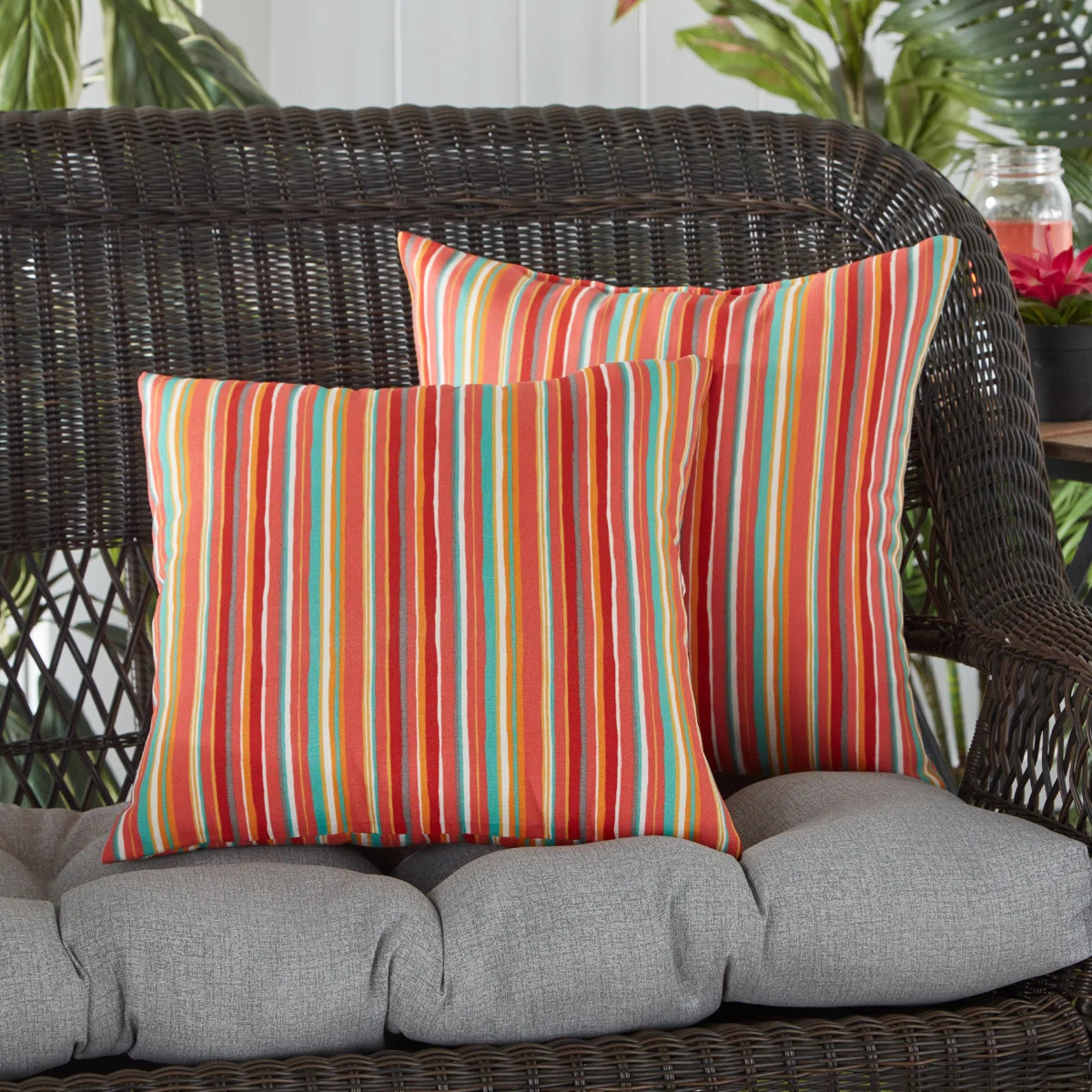 Covington Outdoor Square Pillow Cover & Insert (Set of 2) | Wayfair North America