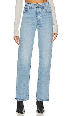 LEVI'S Ribcage Full Length in Samba Tango Light from Revolve.com | Revolve Clothing (Global)