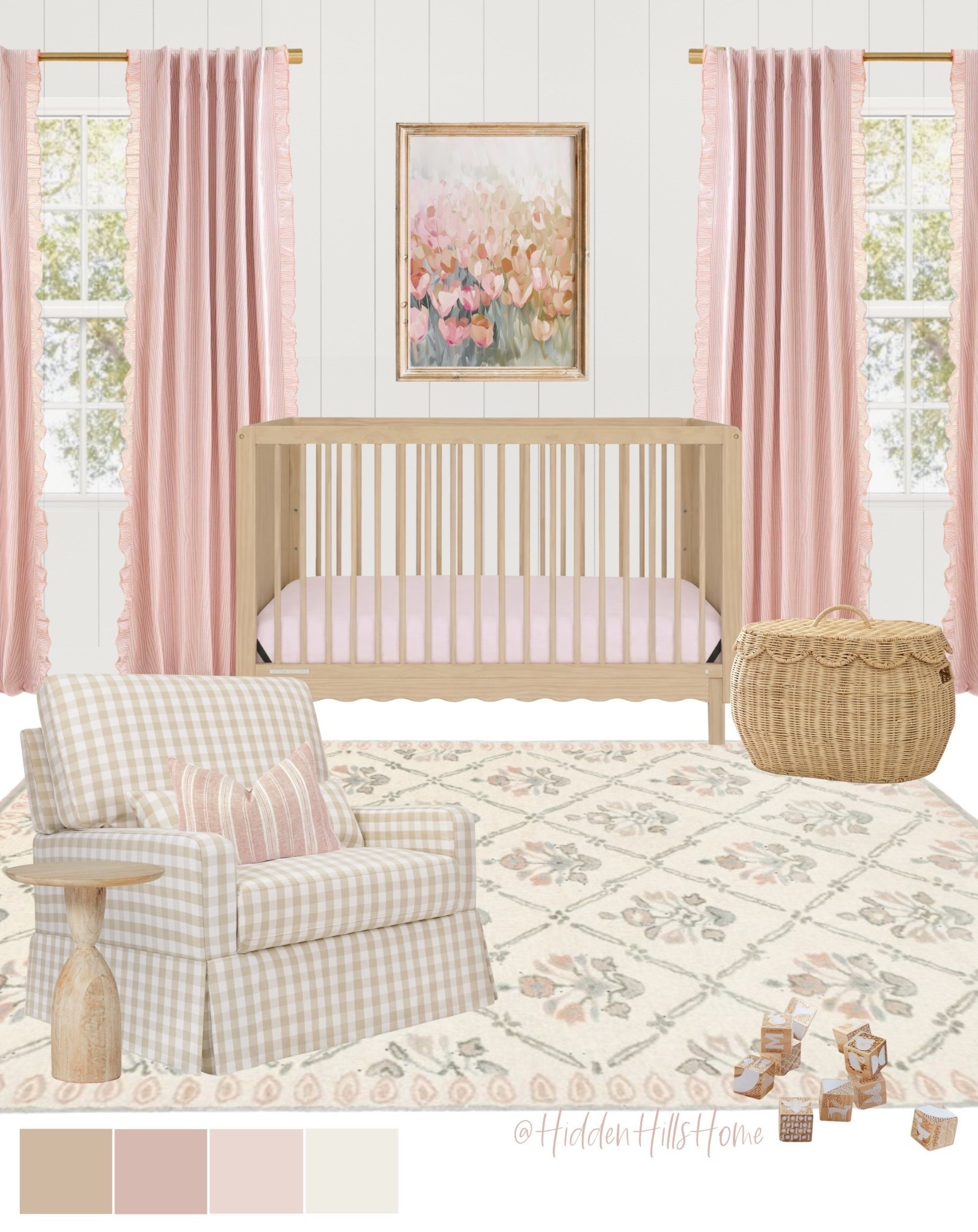 Baby girls nursery decor mood board, nursery design, home decor ideas, baby girls room, crib, glider #girls

#LTKHome #LTKSaleAlert #LTKBaby
