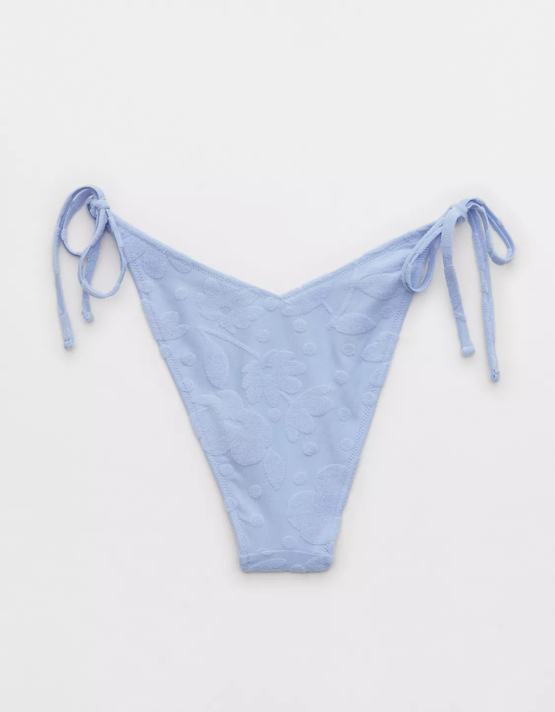 Aerie Terry Low Rise Tie Cheekiest Bikini Bottom | Aerie