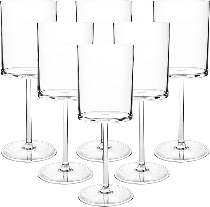 Classic Acrylic Premium Quality Plastic Tumblers |Set of Clear, 6 Each: 15-Ounce, Dishwasher Safe | Amazon (US)