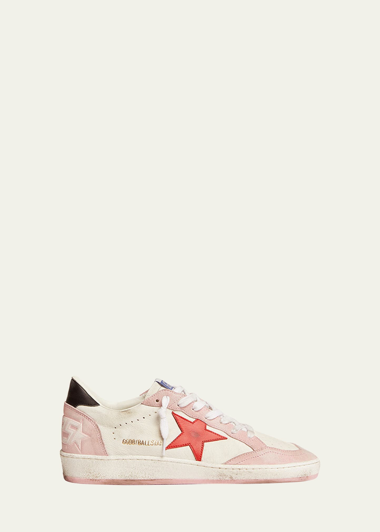Golden Goose Ballstar Mixed Leather Low-Top Sneakers | Bergdorf Goodman