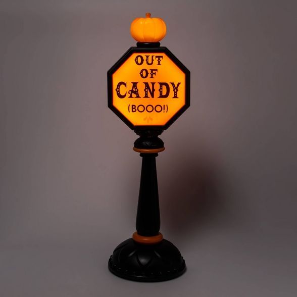 42" Lit Trick or Treat Stop Sign Halloween Decorative Scene Prop - Hyde & EEK! Boutique™ | Target