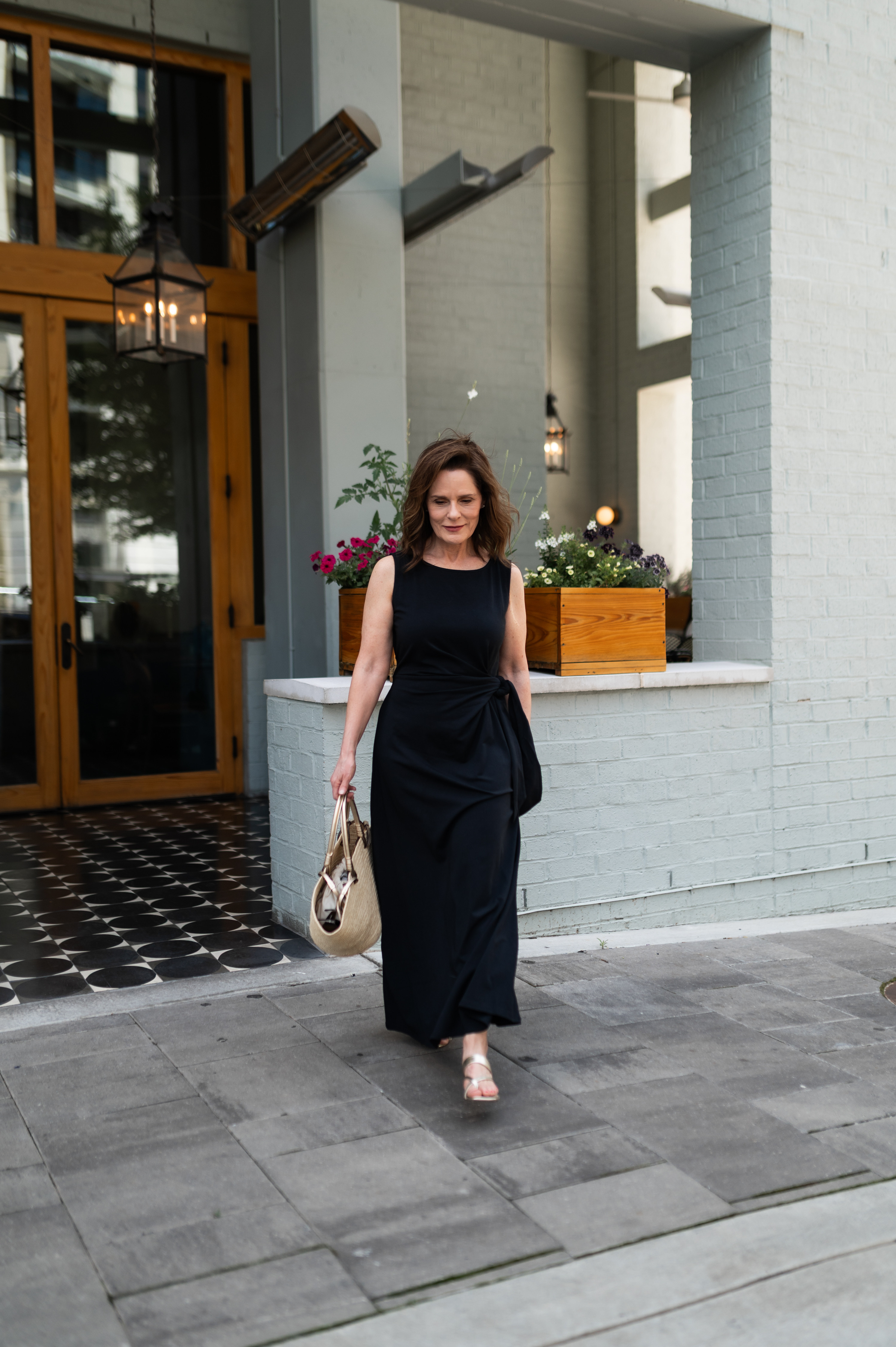 Easy summer outfit idea.  This black sleeveless maxi dress is a wardrobe staple—flattering, lightweight, and perfect for petites. I paired it with metallic flat sandals and a neutral woven bag for a polished yet comfortable look. Great for date nights, summer dinners, or weekend getaways. 

Petite Style, Maxi Dress Outfit, Summer Outfit Inspo  #LTKSummerStyle 

 

#LTKOver40 #LTKPetite #LTKStyleTip