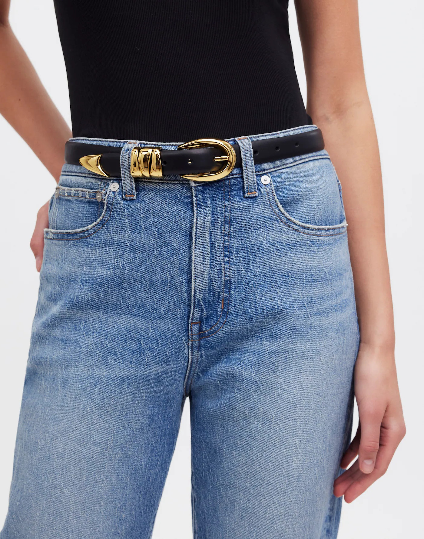 Triple Metal Keeper Belt | Madewell | Madewell