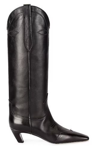 KHAITE Dallas Boots in Black | FWRD | FWRD 