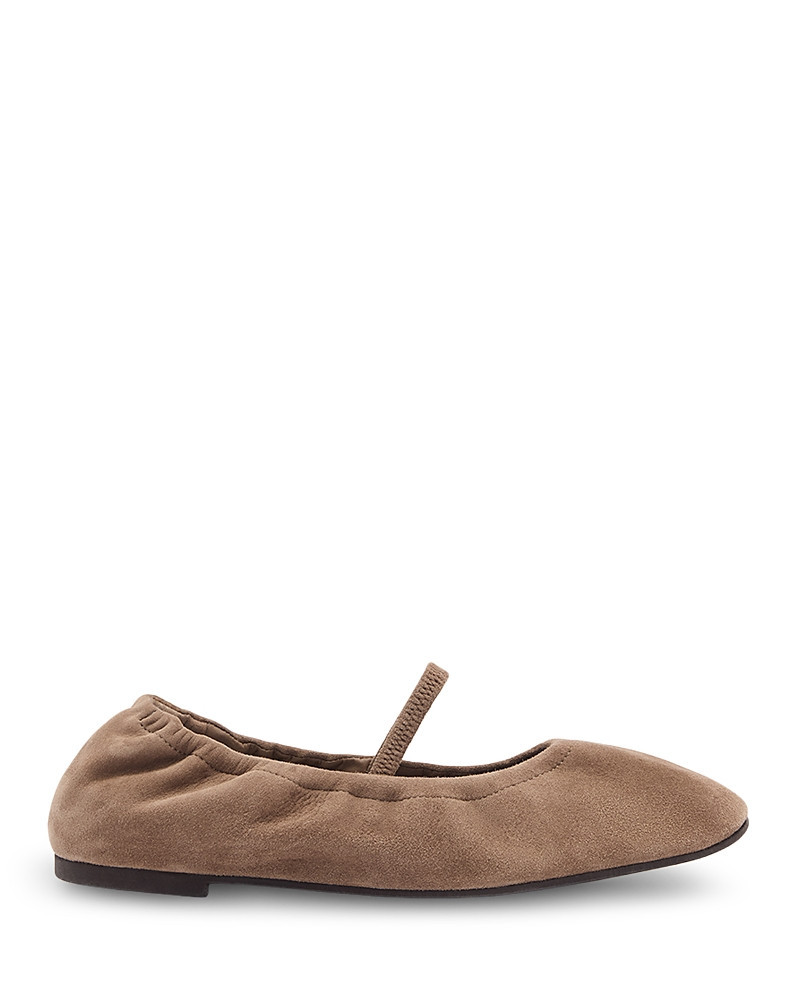 Reformation Women's Buffy Ruched Suede Ballet Flats | Bloomingdale's (US)