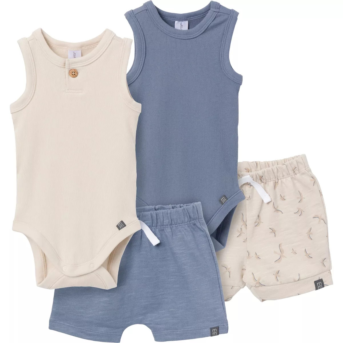 Modern Moments™ by Gerber Baby Boys' 4-Piece Bodysuit and Short Set | Target