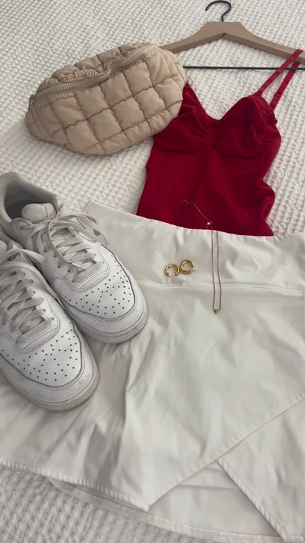 A little pop of red, crisp whites, and golden details 💋

summer outfits don’t get much easier than this ❤️🌞

Sporty, elevated, and made for everything from coffee runs to weekend strolls 👟☕️🏙️

#LTKStyle #SummerOutfit #OOTD #TennisCore #EverydayStyle #CasualChic #NeutralStyle #SummerFashion #WeekendStyle #EffortlessStyle #GoldJewelry #SneakerStyle #OutfitInspo #LTKFashion #SummerVibes

#LTKmomlife #LTKootd #LTKActive