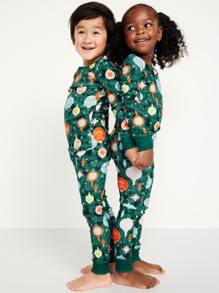 Unisex Snug-Fit Printed Pajama Set for Toddler &amp; Baby | Old Navy (US)