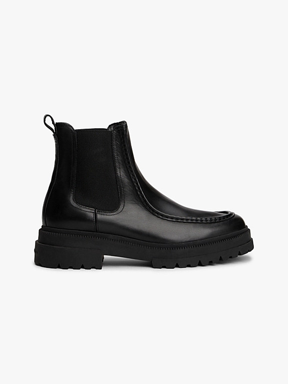 Leather Chunky Cleat Chelsea Boots | Tommy Hilfiger UK