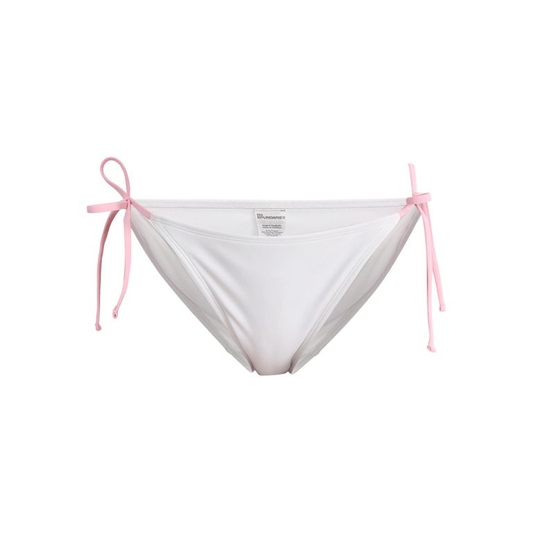 No Boundaries White Side Tie String Bikini Bottoms, Women's | Walmart (US)