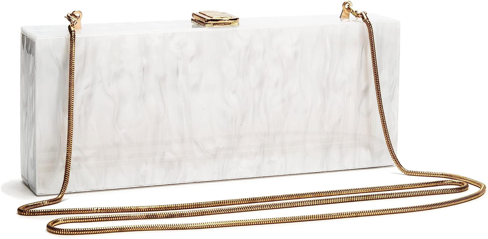 Acrylic Clutch Evening Bag Long Pearl Acrylic Clutch Purse Handbag for Dinner Party Wedding iPhon... | Amazon (US)