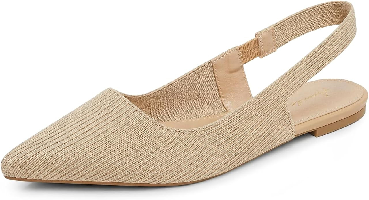 Arromic Slingback Flats for Women Pointed Toe Ballet Flats Shoes Women Dressy Comfortable Slip On... | Amazon (US)