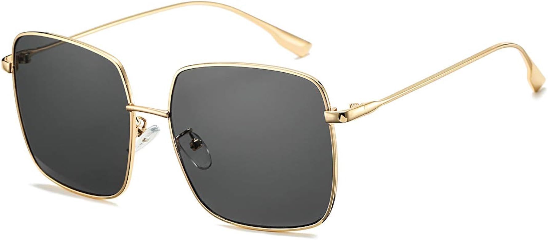 Large Square Sunglasses for Women Brand Designer Inspired UV Protection Sun Glasses | Amazon (US)