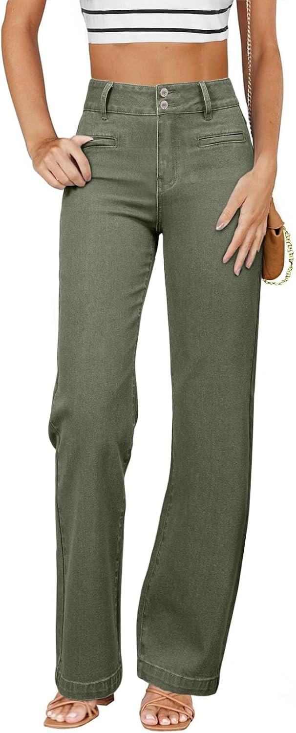 Sidefeel Jeans for Women High Waisted Straight Leg Denim Pants | Amazon (US)