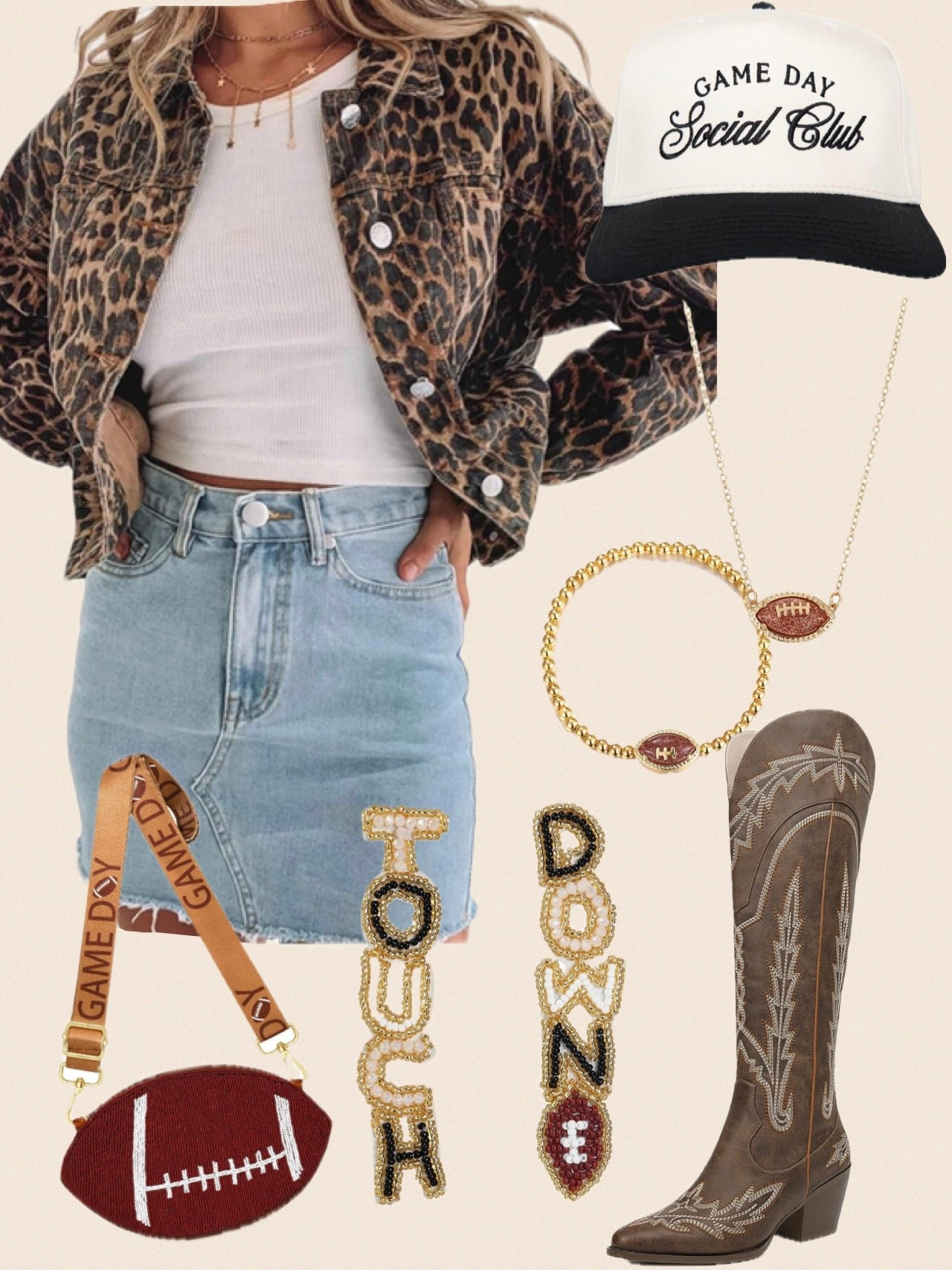 Game day look brought to you by Amazon 🏈 Football outfit idea! College game day outfit idea! 