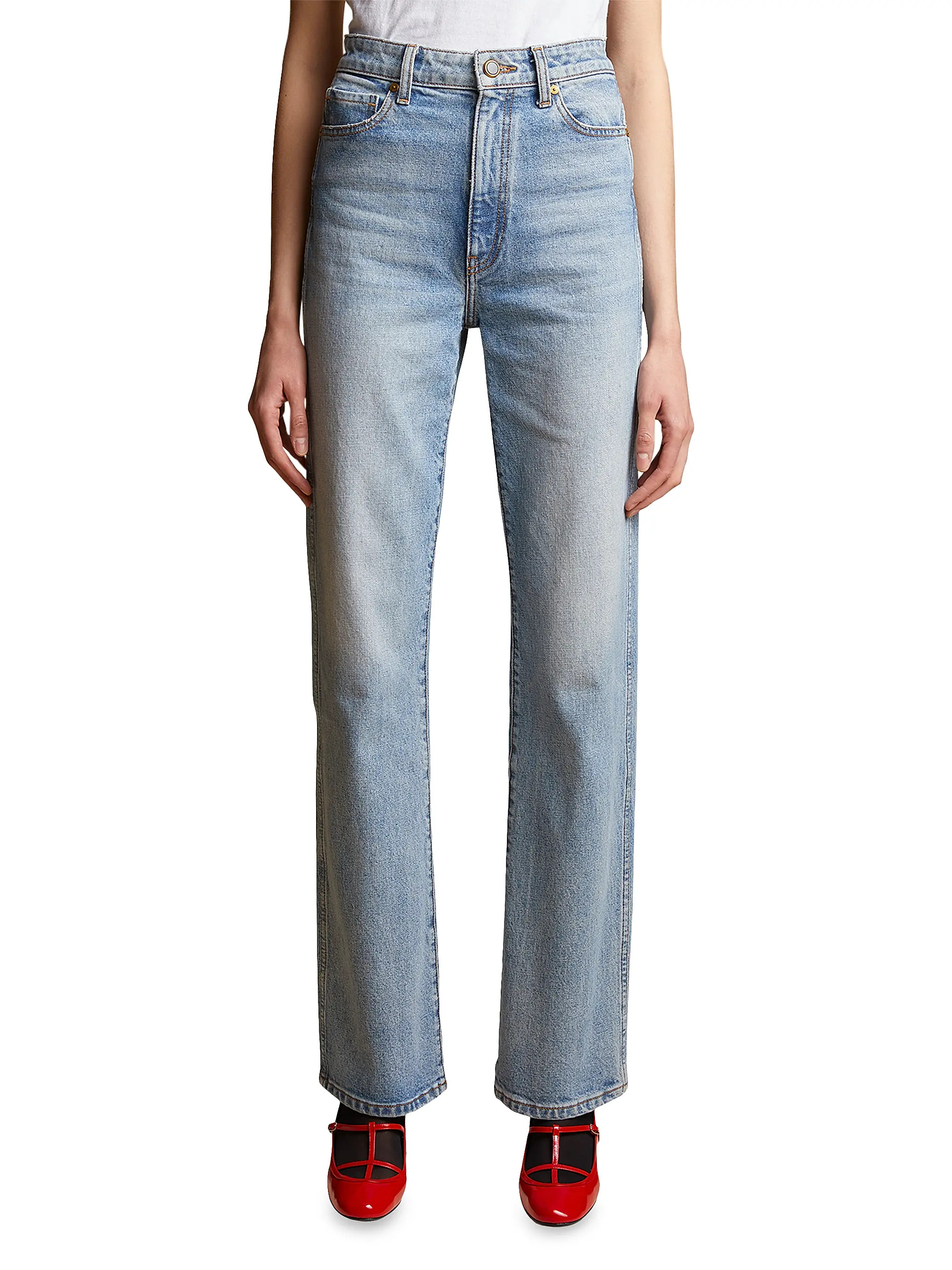 Danielle High-Rise Stovepipe Jeans | Saks Fifth Avenue