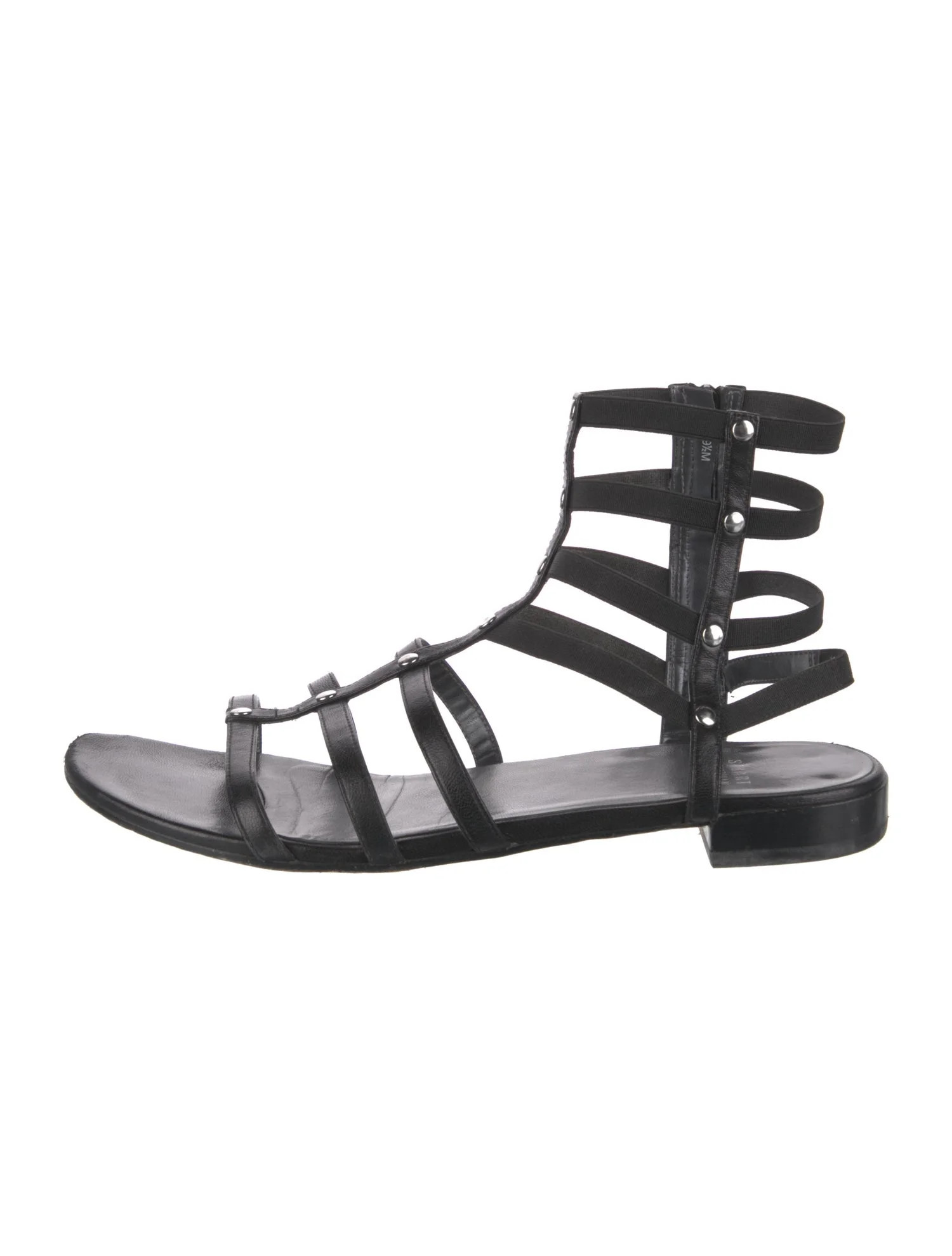 Leather Studded Accents Gladiator Sandals | The RealReal
