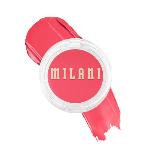 Milani Blush Makeup – Cheek Kiss Cream Blush for Cheeks, Buildable Cream-to-Gel Blusher & Lip Tint, Dewy Natural Color, Hydrating - Coral Crush | Amazon (US)