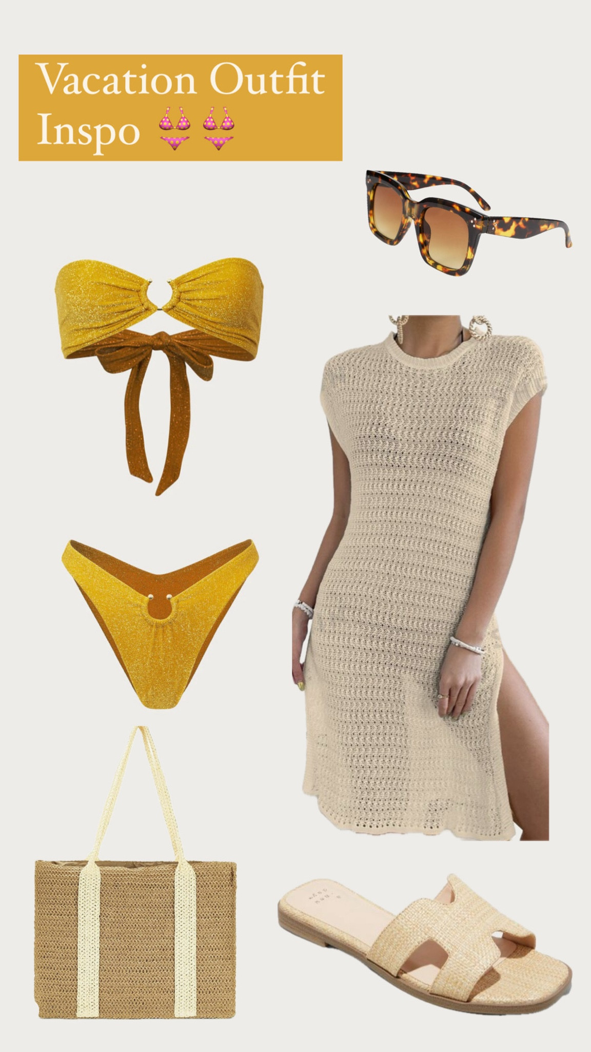 Vacation Outfit Inspo 👙👙 #beachoutfit #bikini #swimcoverup #resortoutfit #beachdayoutfit 

#LTKswim #LTKtravel #LTKSeasonal