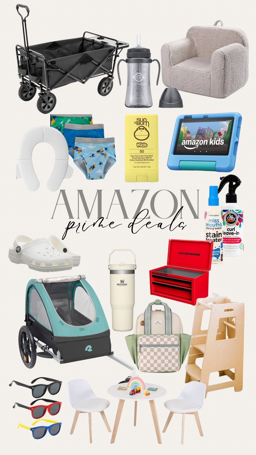 Amazon prime deals — toddler must haves! 

#toddlers #toddlermusthave #amazondeals #amazonprime #primedeals #amazonfinds #toddlerfinds #dealoftheday #kidsmusthaves #amazonprimesale #primesale #salefindsunder50 #biketrailer #stainremover #sunbun #toddlergifts #toddlergiftideas #toddlerchairs #toddlerbag #kidstableset #stanley 

#LTKFindsUnder50 #LTKSaleAlert #LTKKids