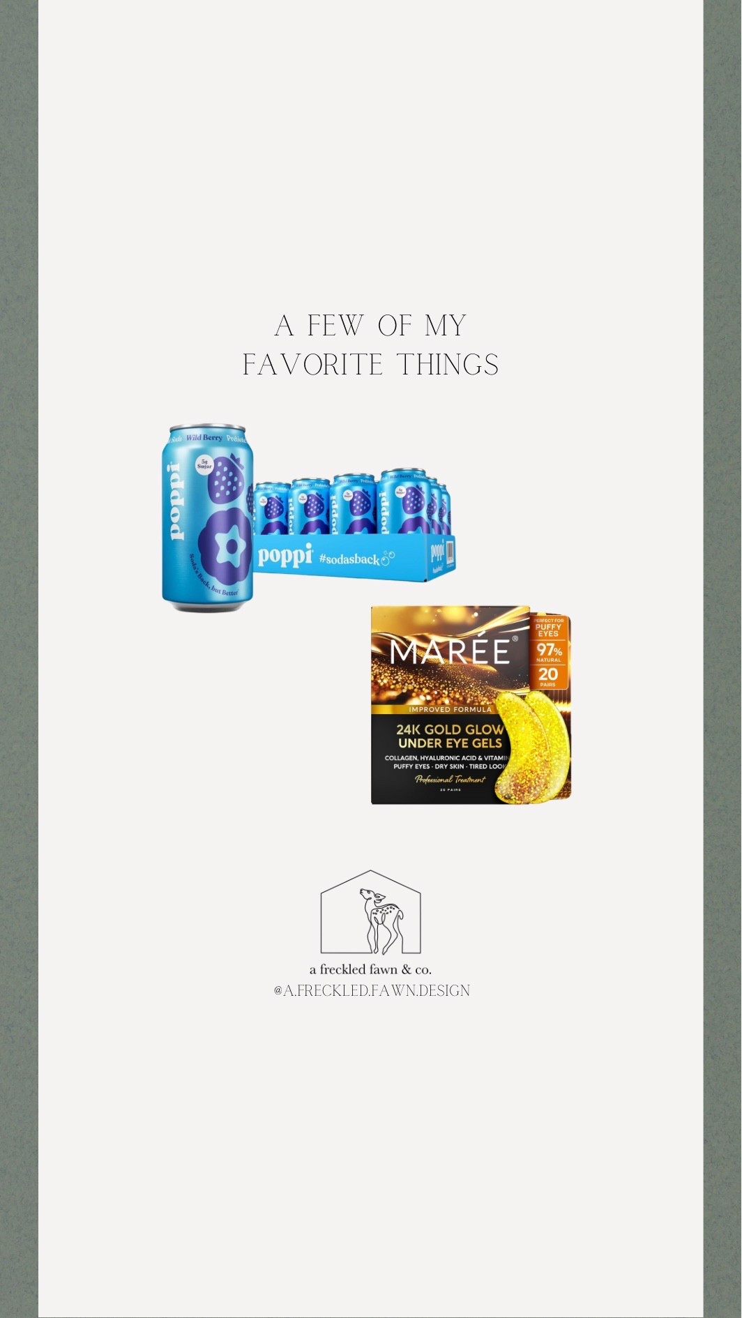 Wild berry poppi and the best under eye gels. These are a few of my favorite things!

#LTKBeauty #LTKFindsUnder50