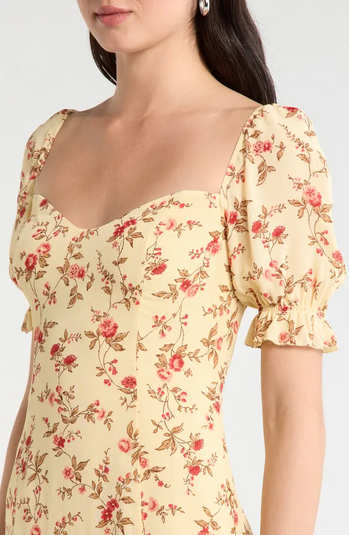 Gloria Floral Puff Sleeve Dress | Nordstrom