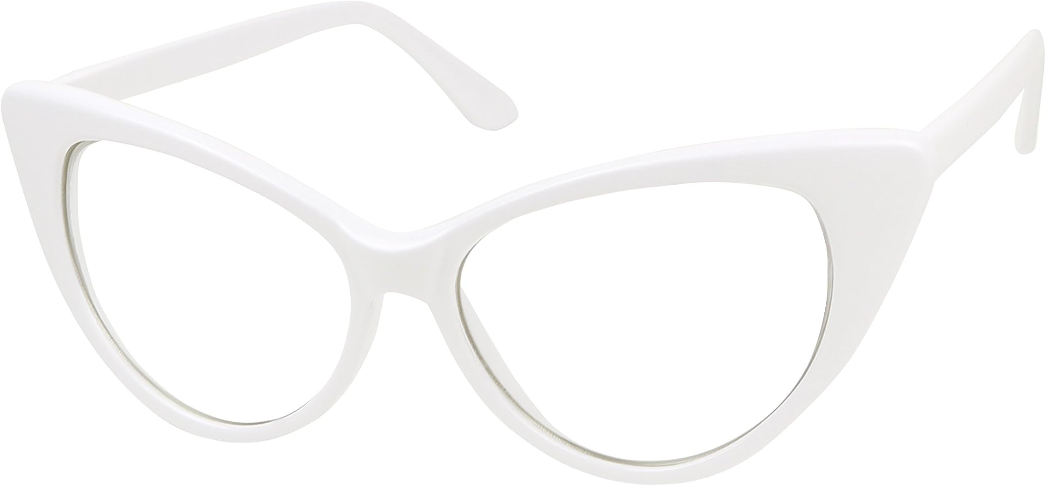 Vintage Cateye Sunglasses UV Protection Non Prescription Clear Lens Chic Retro Fashion Mod | Amazon (US)