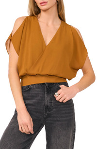 Click for more info about Drape Cold Shoulder Top